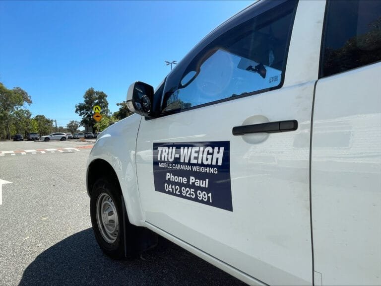 TruWeigh branding on a work ute